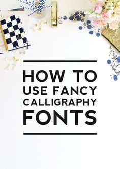 calligraphy fonts how to instructions