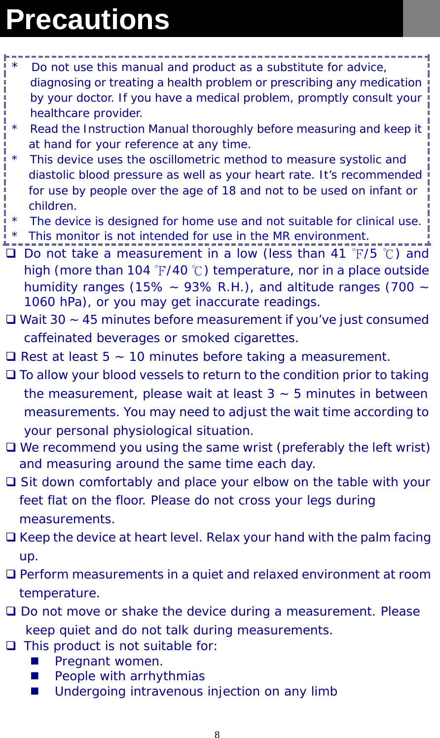 sanitas wrist blood pressure monitor instructions