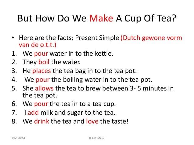 how to make tea instructions