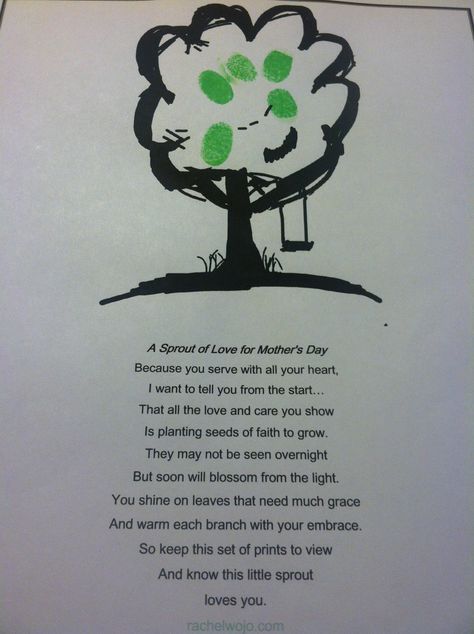 fingerprint tree instructions poem