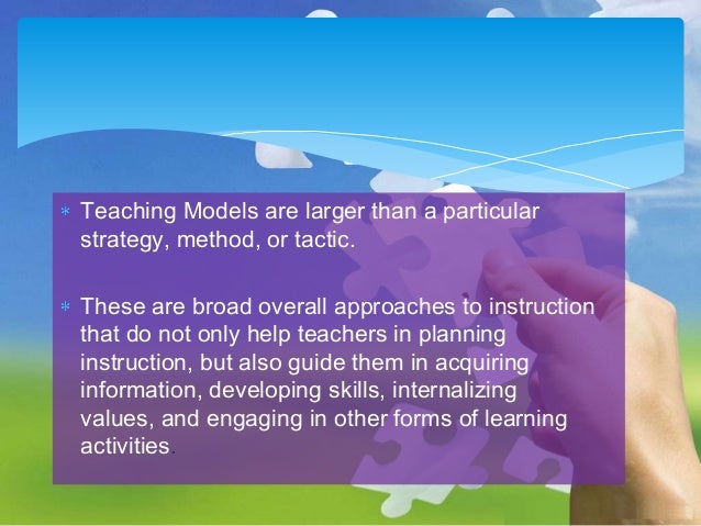 4 models of instruction