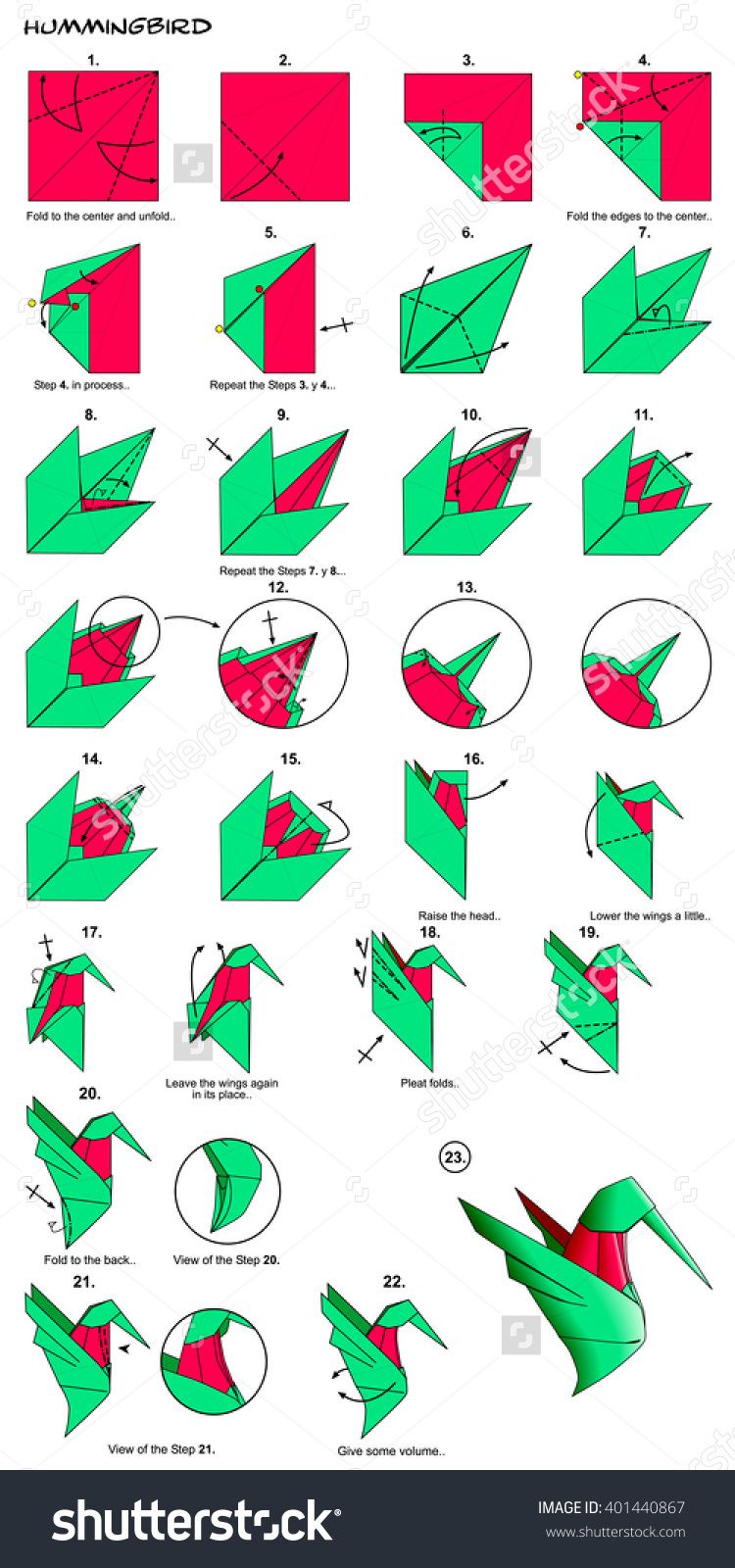 easy origami bird instructions