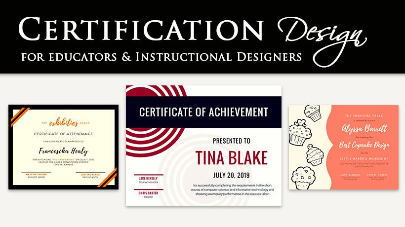 learning instructional designer developer certification