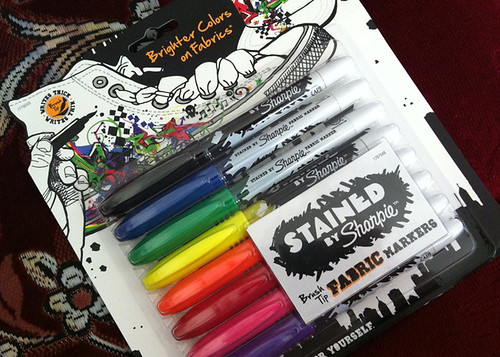 sharpie stained fabric markers instructions