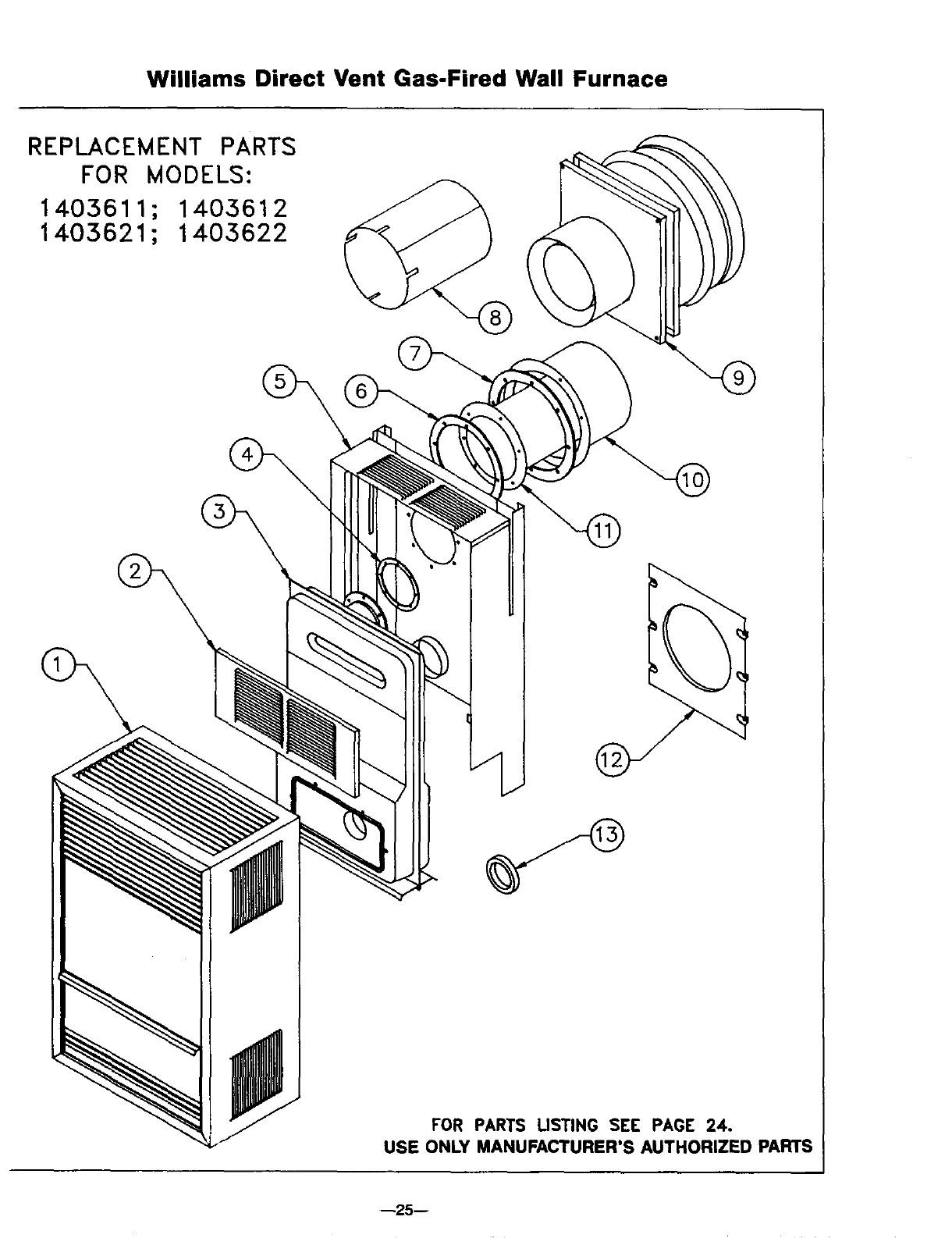 williams wall furnace installation instructions