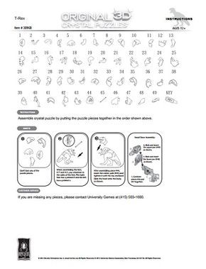 tinkerbell 3d puzzle instructions