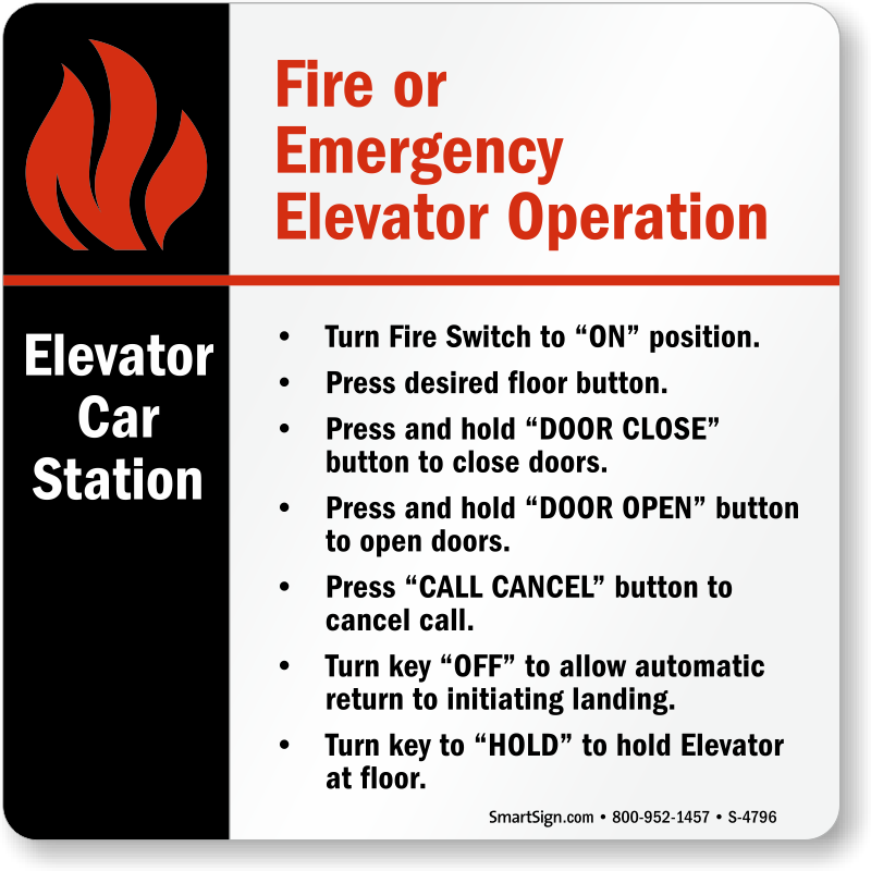 fire instruction notice template