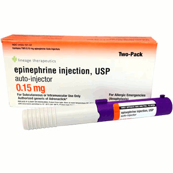 lineage therapeutics epinephrine auto injector instructions