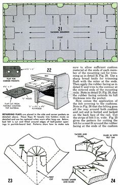 pool table assembly instructions pdf