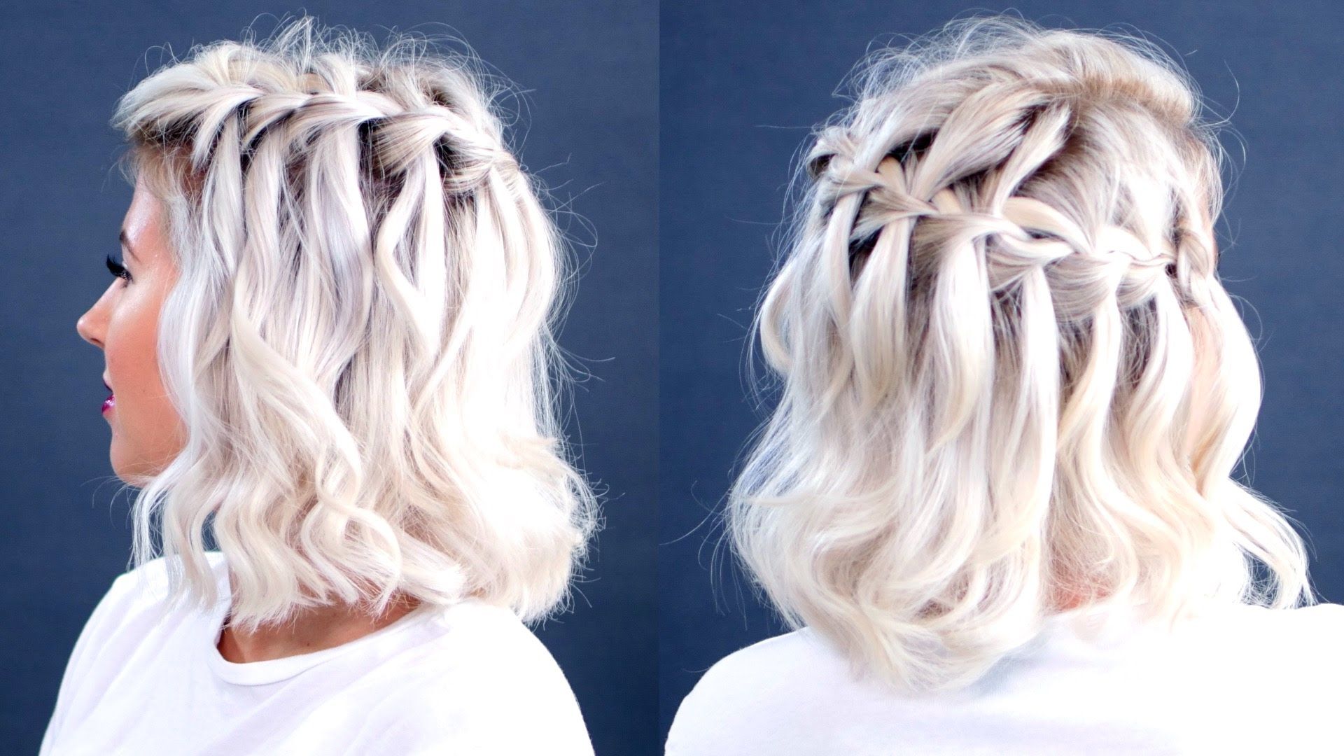 waterfall braid with curls instructions